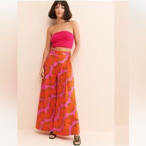 NWT Farm Rio Copacabana Pink Pants, Size S